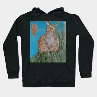 Wallaby Kangaroo with Butterfly Hoodie